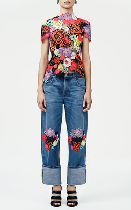 Christopher Kane Multicolored All Over Motif Top