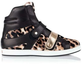 Jimmy Choo Yazz leopard print sneaker