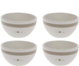 Lexington White Mini Bowls - Set of 4 - Beige