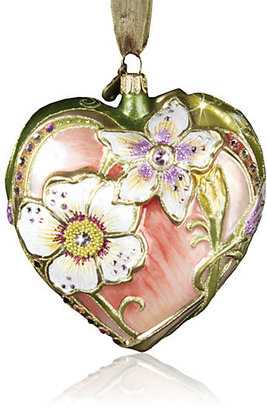 Jay Strongwater Floral Heart Ornament