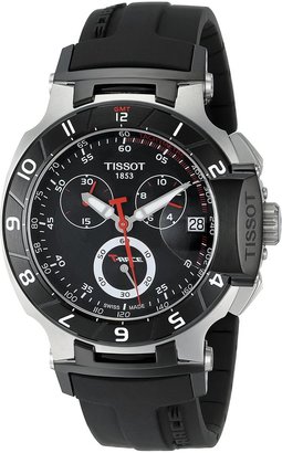 Tissot Men's T0484172705100 T-Race Black Chronograph Dial Watch