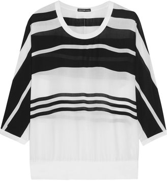 James Perse Striped woven top