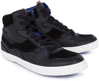 Paul Smith Junior Hi-Top Leather Trainers