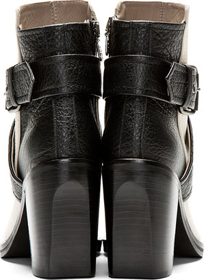 McQ Black & Ivory Nazrul Ankle Boot
