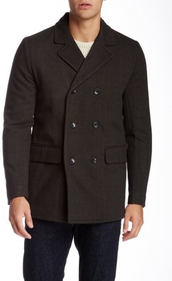 Ben Sherman Double Breasted Button Peacoat