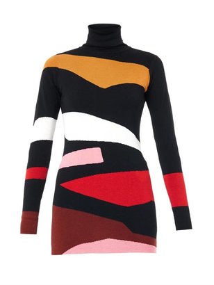 Issa Elise abstract-intarsia sweater