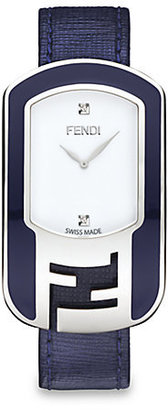 Fendi Stainless Steel & Diamond Watch/Blue
