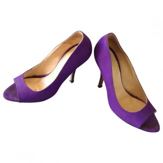 Tara Jarmon Purple Cloth Heels
