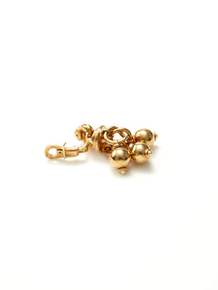 Bulgari Gold Geometric Orb Drop Earrings