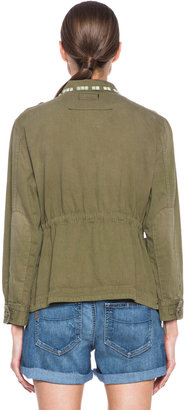 Current/Elliott Lone Soldier Cotton Jacket in Spring Army