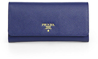 Prada Saffiano Wallet with Removable Card Case