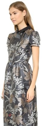 RED Valentino Forest Jacquard Maxi Dress