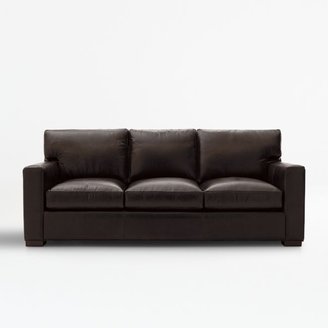 Crate & Barrel Axis Leather 3-Seat Sofa