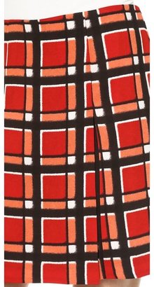 Marc by Marc Jacobs Toto Plaid Crepe Skirt