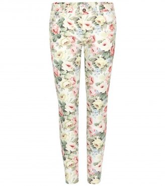 Miu Miu Floral-print Skinny Jeans