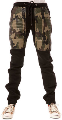 KITE The Armor Sweatpant Joggers in Black and Olive Camo
