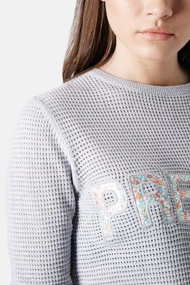 Topshop 'Pretty' Open Stitch Sweater