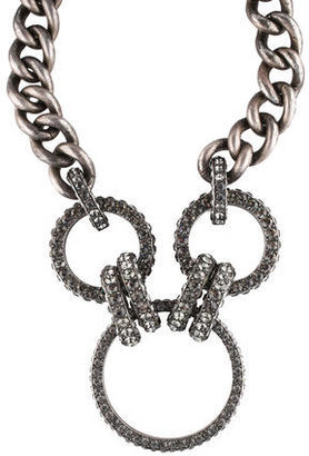 Lanvin Crystal Ribbon Necklace