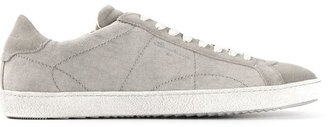 Santoni stitched low top sneakers
