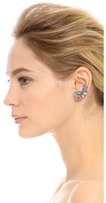Ben-Amun Asymmetrical Statement Crystal Earrings