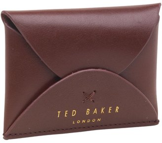 Ted Baker Mens Small Card Holder Dark Red