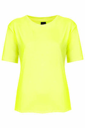 Topshop Womens Fluro Tee by Boutique - Fluro Yellow
