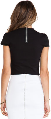 Yigal Azrouel Cut25 by Ponte Cropped Top