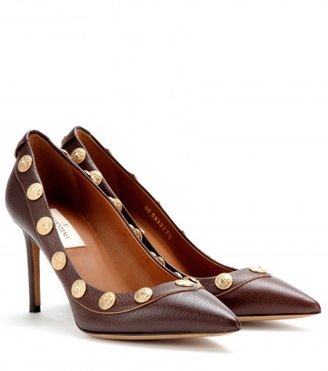 Valentino Gryphon Studs Leather Pumps