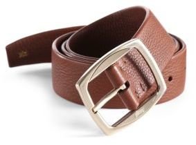 Brioni Pebbled Leather Belt