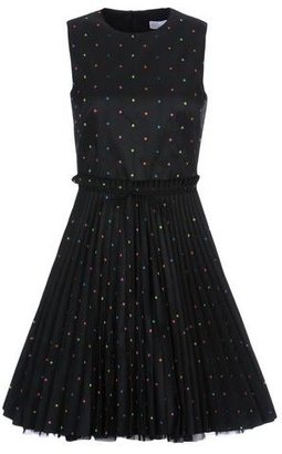 RED Valentino Pop stars pleated faille dress