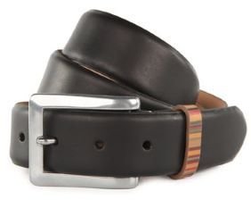 Paul Smith Vintage Multi Stripe Leather Keeper Belt