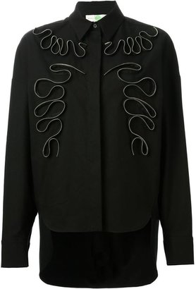 Stella McCartney embossed zip detail shirt