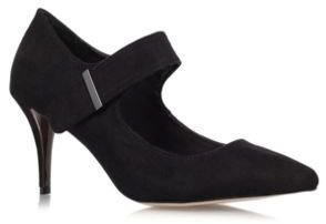 Carvela Black 'August' Mid Heel Court Shoes