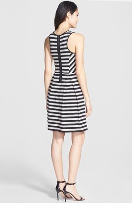 Nordstrom FELICITY & COCO Stripe Stretch Cotton Fit & Flare Dress Exclusive)