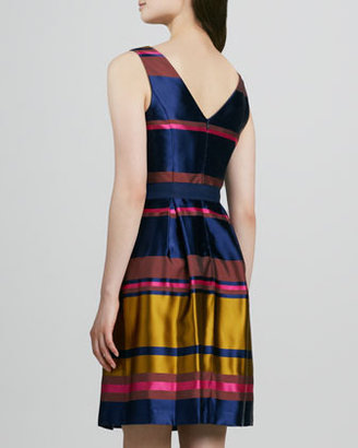 Trina Turk Sabra Striped Shantung Dress