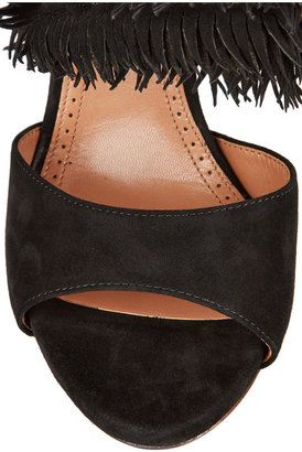 Alaia Fringed suede sandals