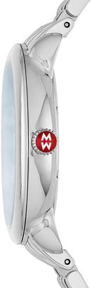 Michele 'Serein 16' Diamond Dial Round Watch Case, 34mm x 36mm