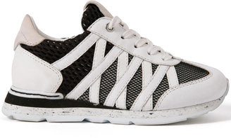 Dolce & Gabbana Leather trainers with laces - White and black