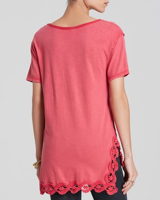 Free People Tee - The Stone Lace Detail