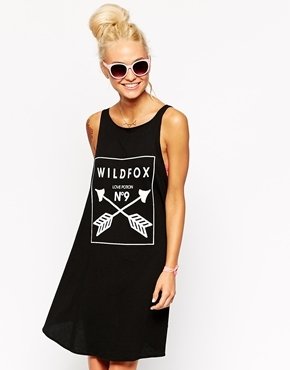 Wildfox Couture Tank Dress With Heart Arrow Logo
