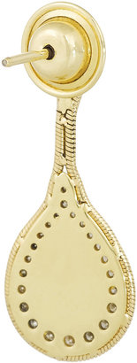Tibi Fernando Jorge 18-karat gold, diamond and serpentine earrings