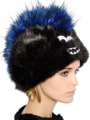 Urban Code Urbancode - Faux Fur Mohawk Monster Hat