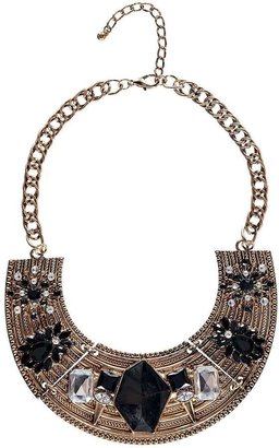 boohoo Hayley Jewel Panelled Collar Necklace