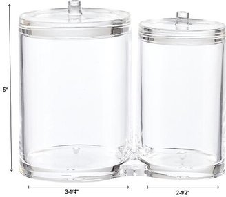 Container Store The Acrylic Dual Canister Set Clear