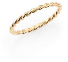 Jacquie Aiche 14K Gold Twisted Band Ring