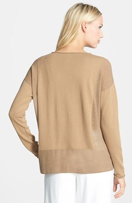 Lafayette 148 New York 'Opulent' Cotton Blend Sweater