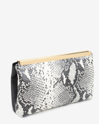 Ted Baker RENI Exotic coloured leather clutch