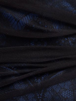 Ariella Black blue sienna chantily lace mini dress