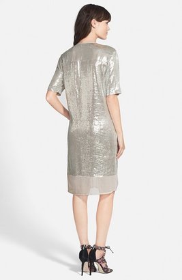 Velvet by Graham & Spencer Sequin Chiffon Dress