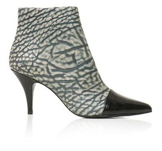 3.1 Phillip Lim Maggie embossed capped-toe ankle boots